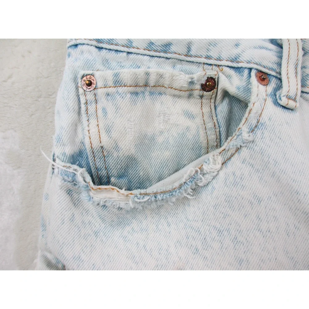 VINTAGE Levi's 501 Pants Mens 38 Blue Denim Jeans Straight Buttonfly‎ Stonewash*